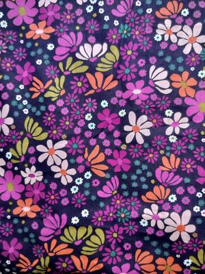 Tissu fleuri